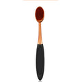1PC Black Nail Cleaner Brush Toothbrush Shape Makeup Brush Convenient Traceless Petal Kabuki Nail Dust Brush Pen Foundation Tool Qme rose gold