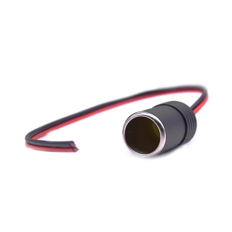 12v 18A Max.120W Female Car Cigarette Lighter Charger cable Female Socket Plug Connector Adapter Universal 1pcs Qme