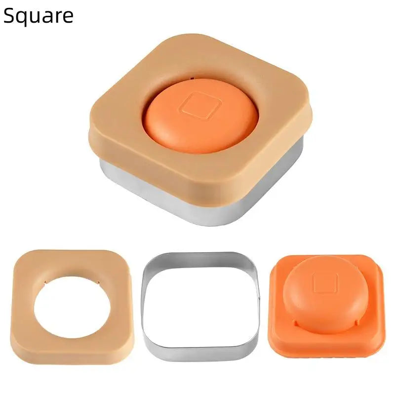 Sandwich Cutter Sealer Tool Stainless Steel Mold Kids Lunch Bread Qme square