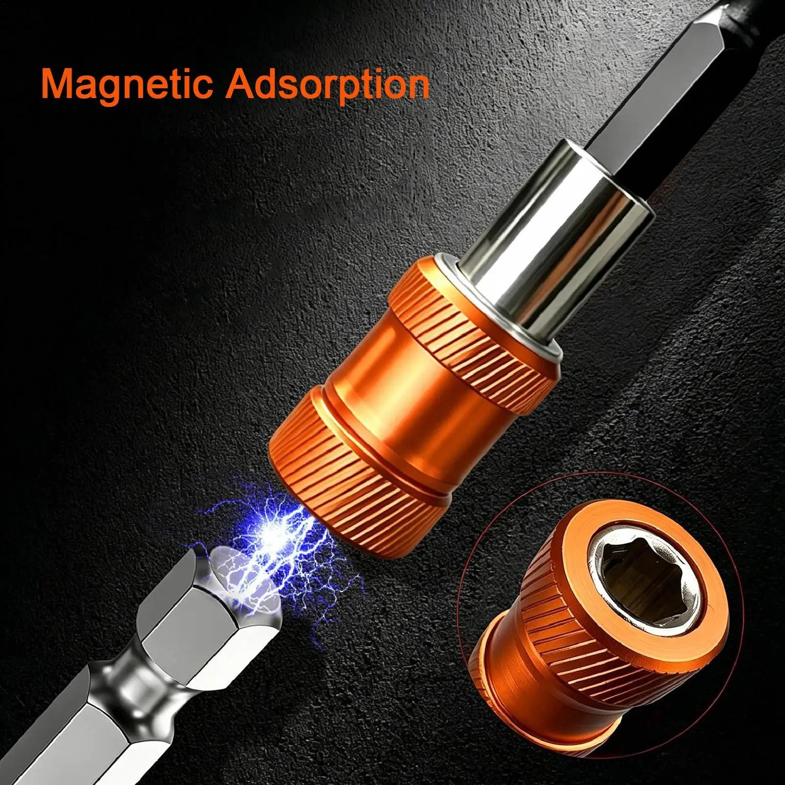 Magnetic Screw Ring 4-pieces Ergonomic Quick Release Bit Holder Magnetic Screw Holder For Drill For Construction Woodworking Qme
