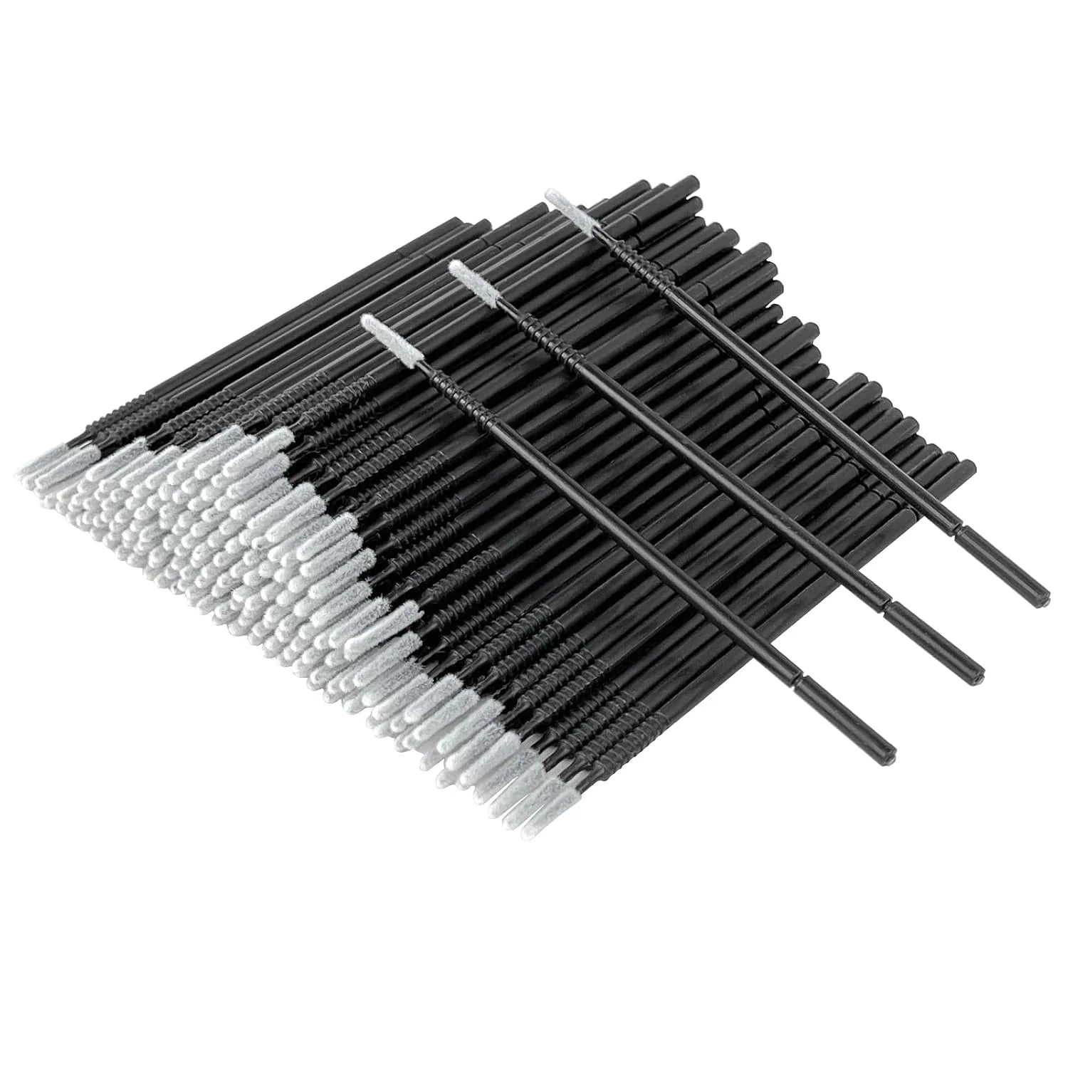 Lot Eyelash Extension Cleaning Swabs Lash Lift Glue Remover Qme black