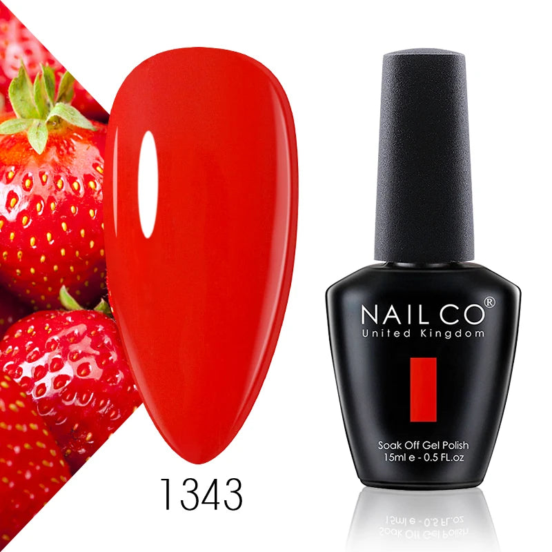 NAILCO 131 Colors Nail Gel Polish Off LED Semi Permanant Art Hybrid Qme 1343