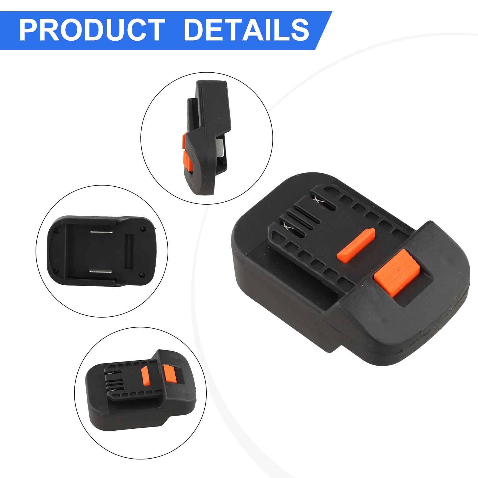 Black Battery Adapter Converter For Dayi FOR A3 For Li-Ion Battery Cordless Electric Power Tool Adapter ABS And PC Material Qme