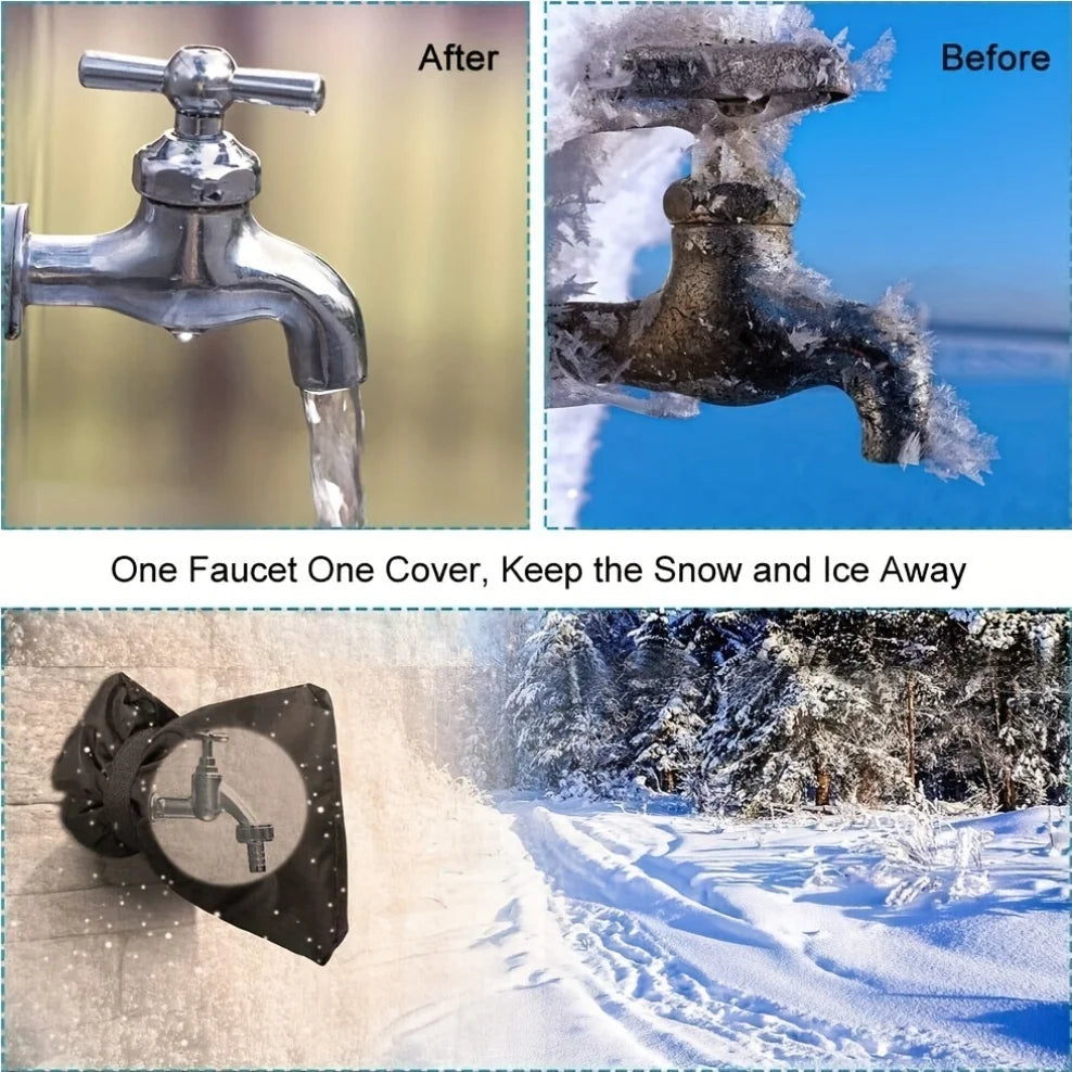 1Pc Winter Outdoor Faucet Cover, Waterproof Garden Faucet Antifreeze Protective Socks, Reusable Faucet Protective Cover Qme