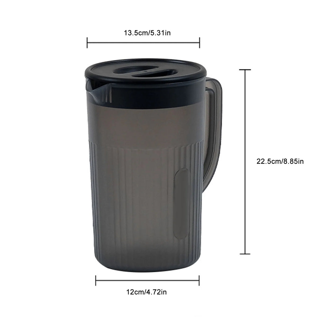 Cold Water Kettle Cold Plastic Pitcher with Lid Large Capacity High Temperature Resistant Cold for Juice Tea Qme