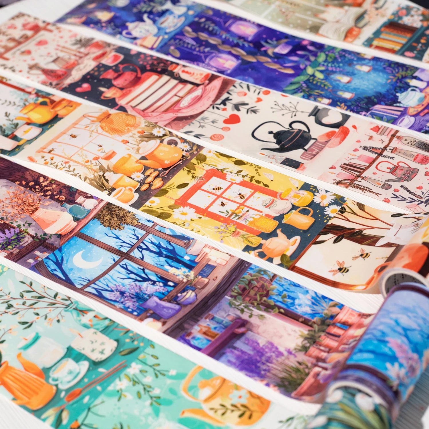 1 Roll Large Size Dream Cartoon Theme Washi Tape for Scrapbooking DIY Collage Phone Case Notebook Decoration Qme