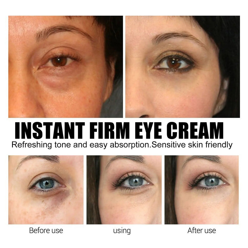 Instant Firm Eye Cream Under Eye Tightening Treatment for Fine Lines Dark Circles & Puffiness Smoothing Lifting Skincare Product Qme