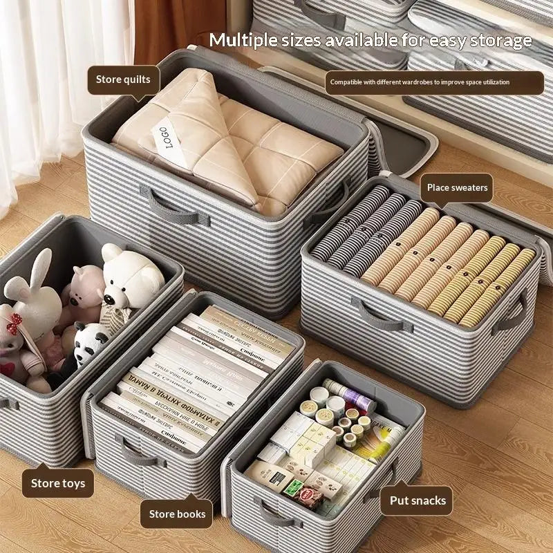 Travel Storage Lockable Box Dustproof Organizers Non-woven Wardrobe Qme