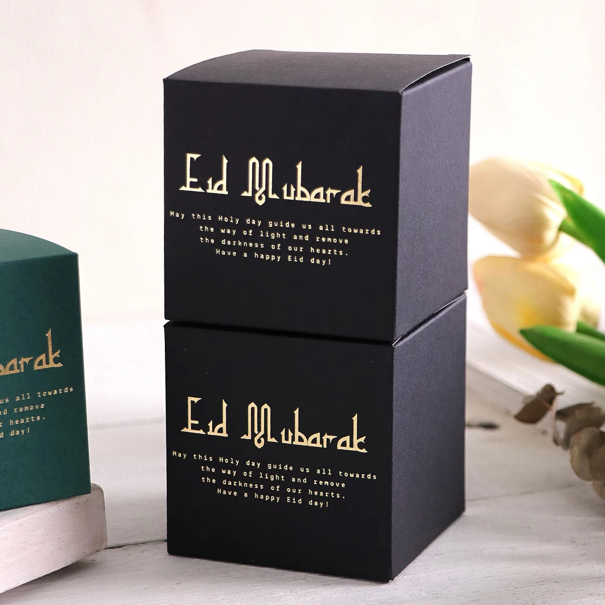10Pack Eid Mubarak Gift Boxes, Perfect for Candies, Chocolates and Small Gifts, Ramadan Gift Boxes Islamic Muslim Festival Happy Qme