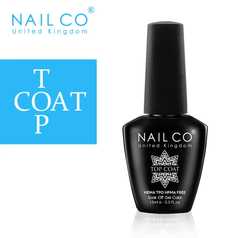 Nailco Jelly Gel Nail Polish Transparent Varnishes 44 Colors Red Pink