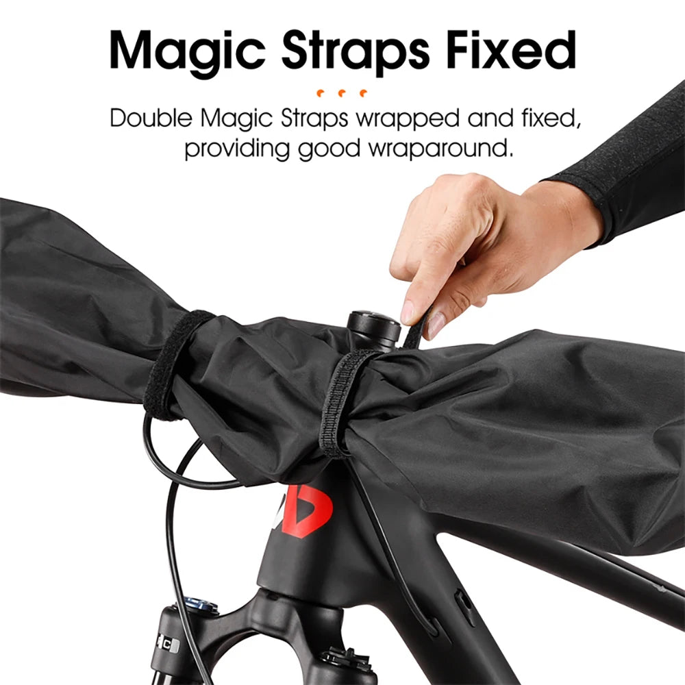 2022 Bike Handlebar Protector Cover Waterproof Dustproof Road Bicycle Maintenance Cover Bike Riding Handlebars Protective Cover Qme