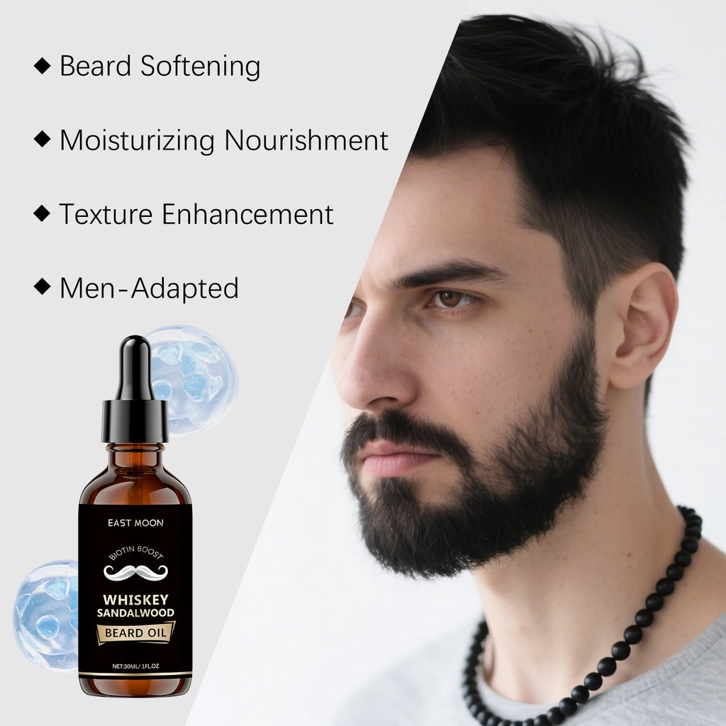 Rosemary Beard Care Essential Oil for Men's Thick Soft Smooth Nutritious Beard Oil Beard CareSoftening Styling Non-Greasy Qme
