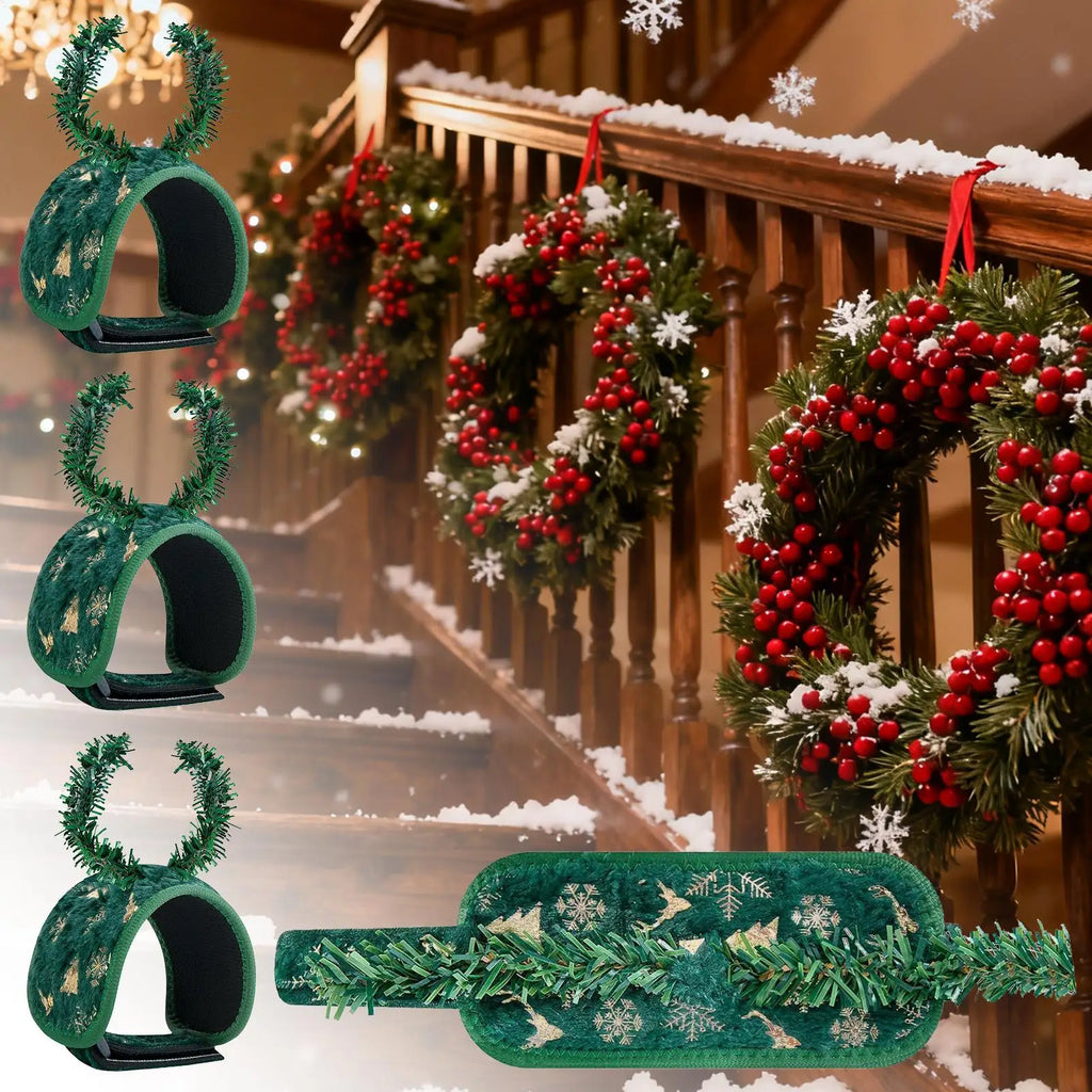 Christmas Garland Ties Pine Needle Clips Twist Plants Garden Greenery Qme