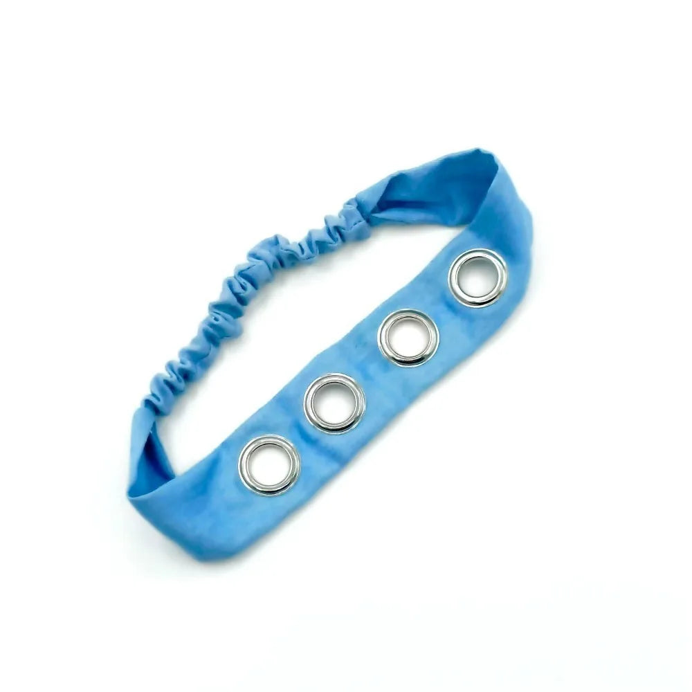 Stretchy Punk Headwrap Eyelets Metal Steampunk Hollowed Out Headband Qme Style 11