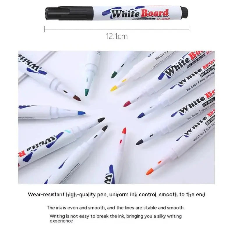 New Marker Set Watercolor Pen Refill Marker Art Supplies School Washable Christmas Gift 12 Color Refill With Spoon Qme