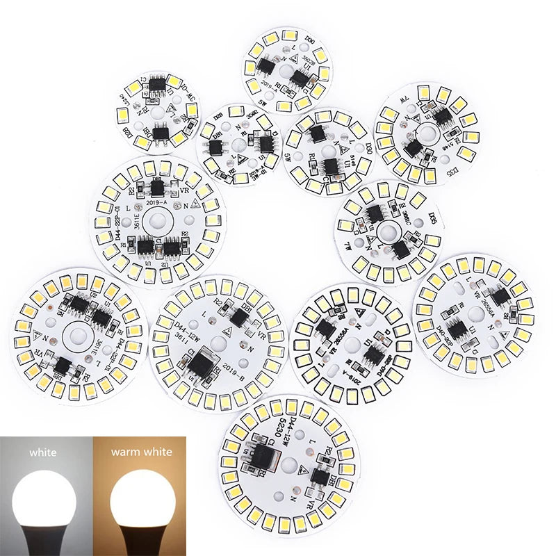 LED Bulb Patch Lamp SMD Plate Circular Module Light Source Qme