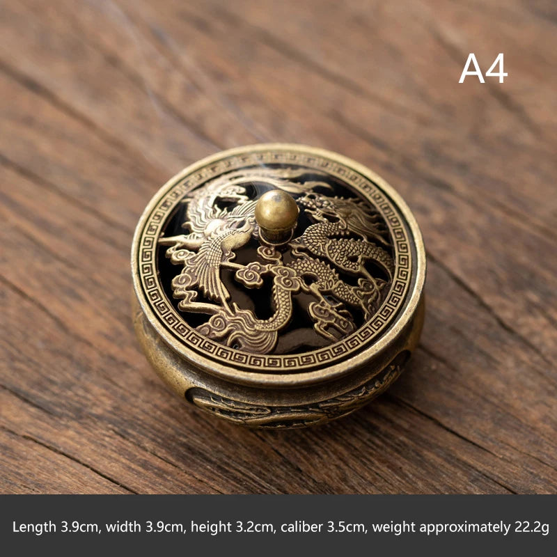 Yoga Meditation Bedroom Ambiance Home Decor Brass Incense Burner Qme A4
