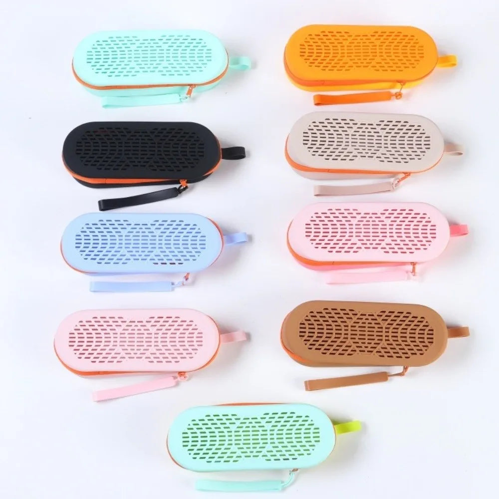 Breathable Swim Goggles Case Shockproof Dual-vented Silicone Glasses Qme