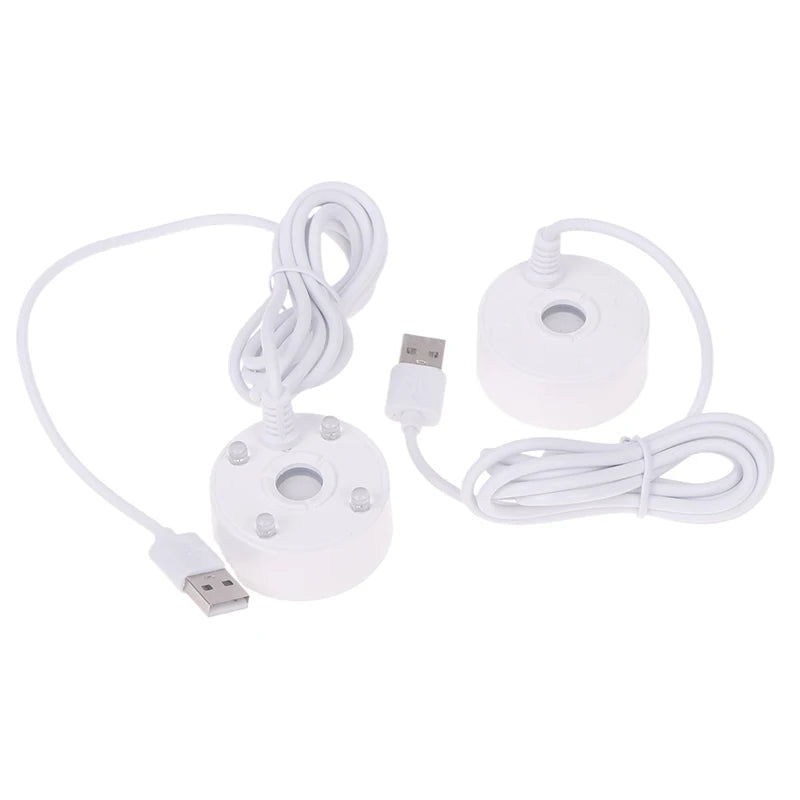 Fish Tank Landscaping Mist Maker Waterproof White Black 5V USB Qme