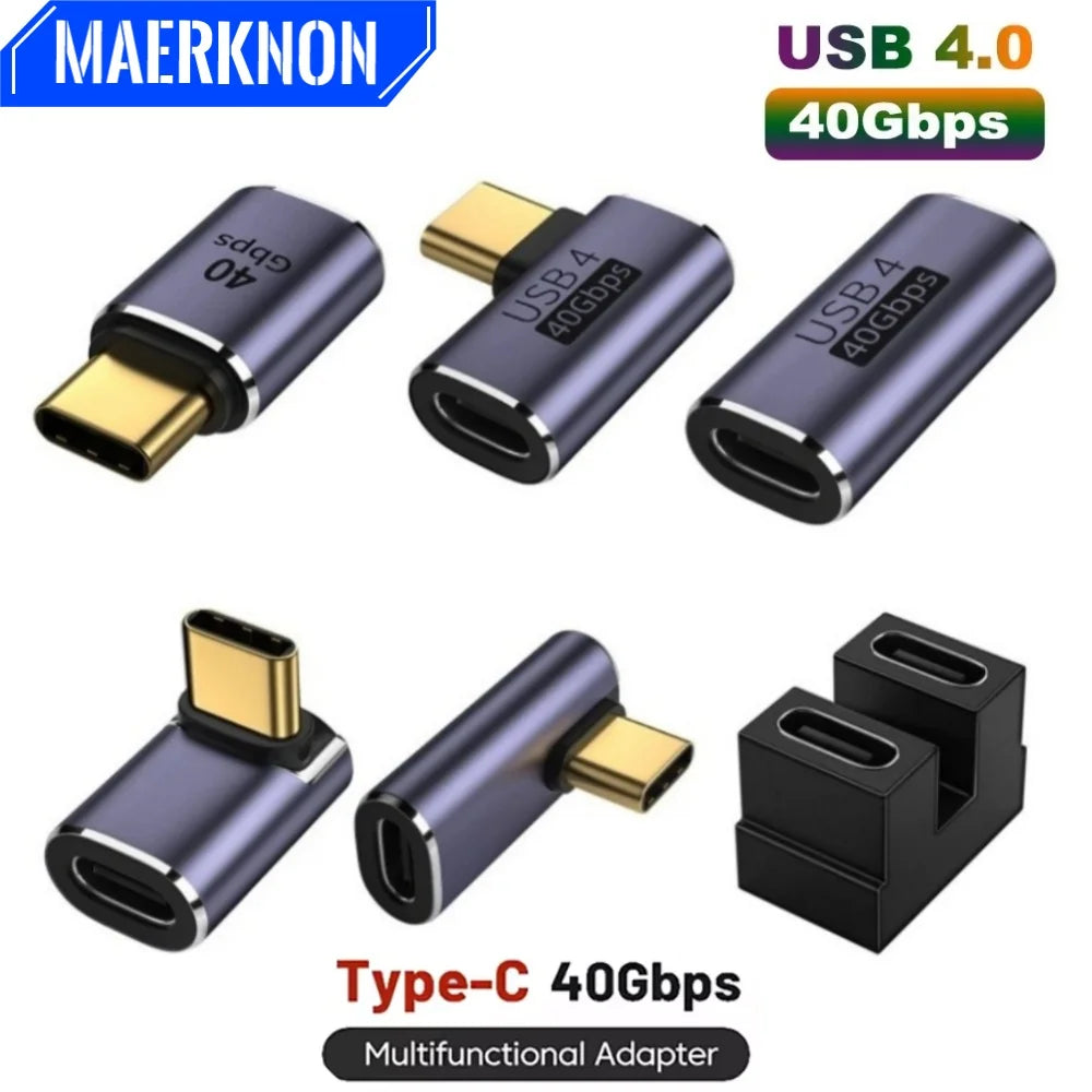 100W Type C OTG Adapter 40Gbps Data Transfer 8K60HZ USB C Converter PD Male To Female Connector For Phone Laptop PC USB Adapter Qme