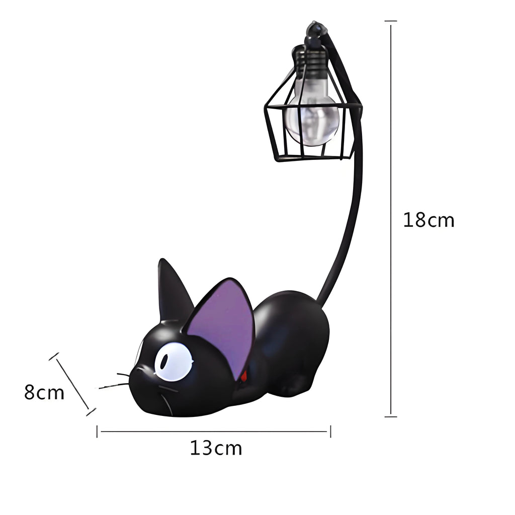 Miniature Cat LED Night Lamp Creative Resin Animal Kitty Table Qme 1PC
