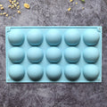 Eco-friendly Silicone Mold 3D Ball Round Half-sphere DIY Baking Qme Blue