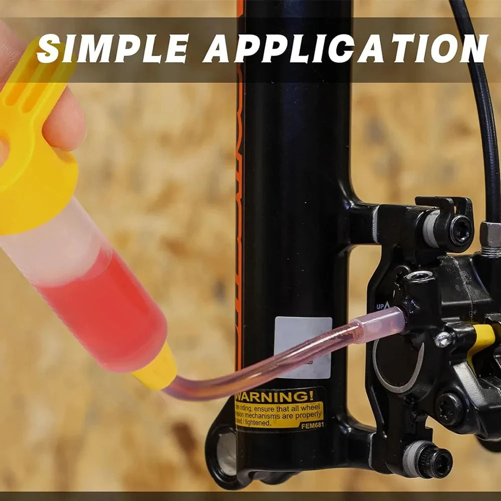 High Performance Bike Brake Mineral Oil - 60ml/2oz - Ideal for Shimano and Tektro Hydraulic Brake Systems Qme