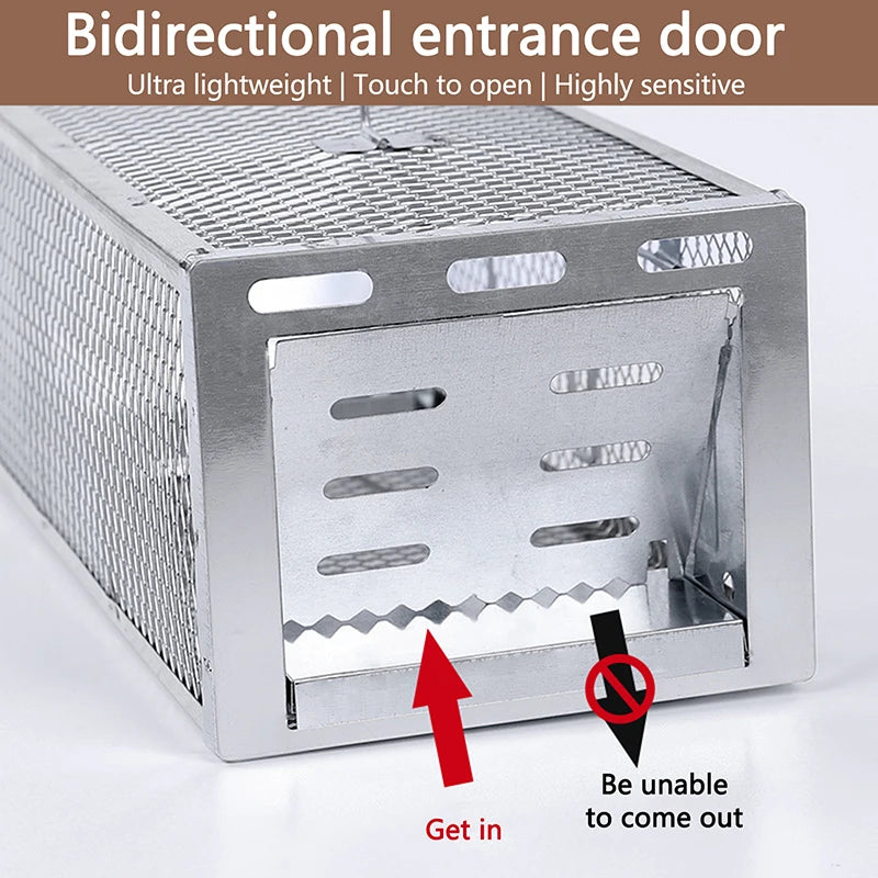 Rodent Catcher Rat Trap Cage Multi-catch Mouse Pest Control All Mice Qme