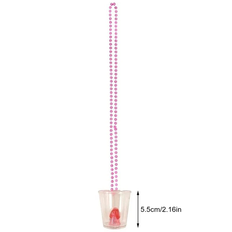 ^Bride To Be Cup Plastic Shot Glasses Necklace Bachelorette Party Supplies Wedding Bridal Shower Hen Night Decorations Qme Transparent