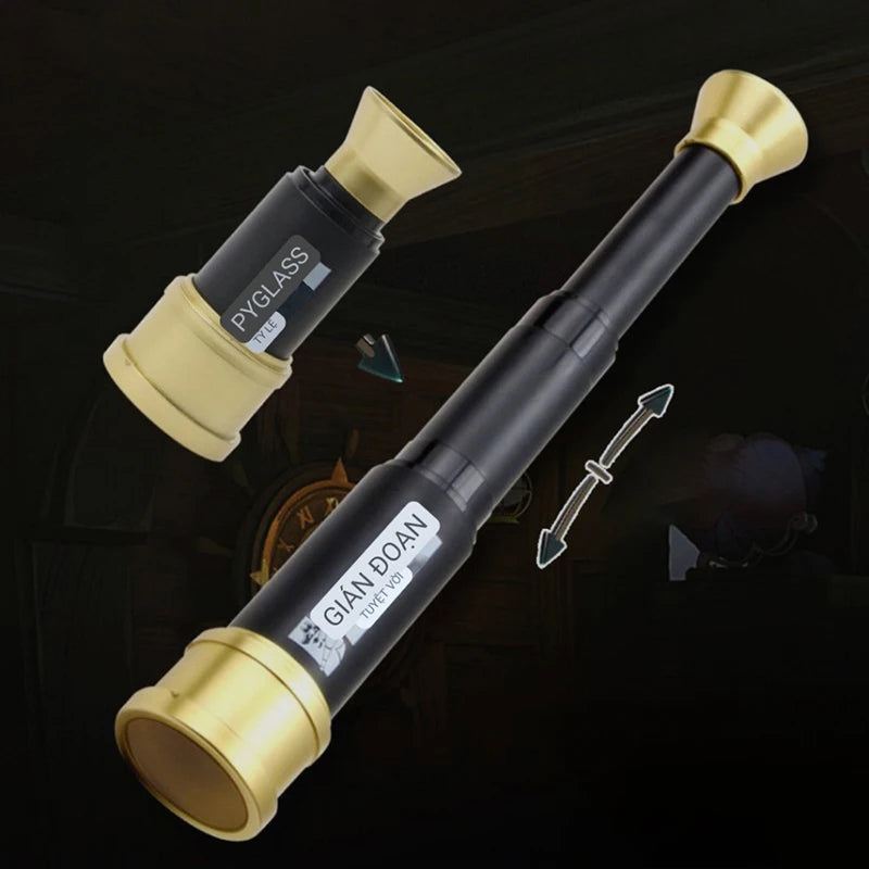 Power HD Mini Telescopic Focusing Pirate Telescope Three Stage Qme