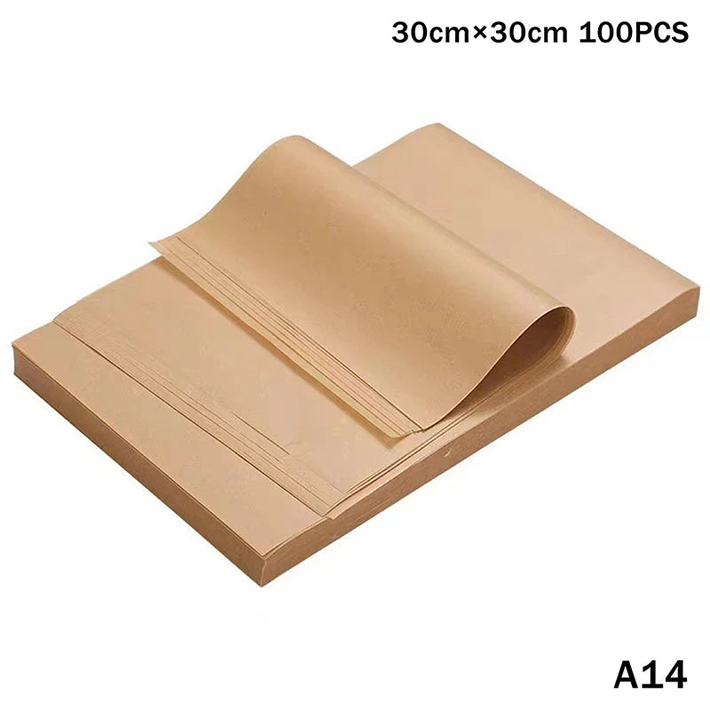 50 Parchment Paper Baking Sheets Non-stick Precut Oven Air Fryer Qme A14