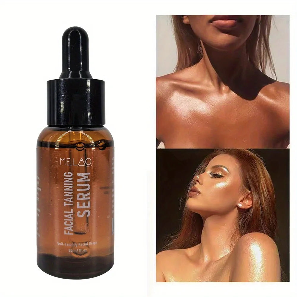 GZE Tanning Drops Gentle Moisturizing Wheat SKin Tone Liquid Bronzing For Face And Body Long Lasting Tanning Serum Qme