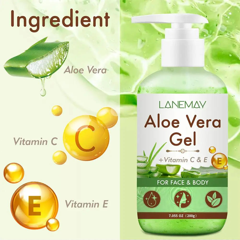 Aloe Vera Gel Cream Hydrating Moisturizing Fast-absorbing Non-sticky Qme