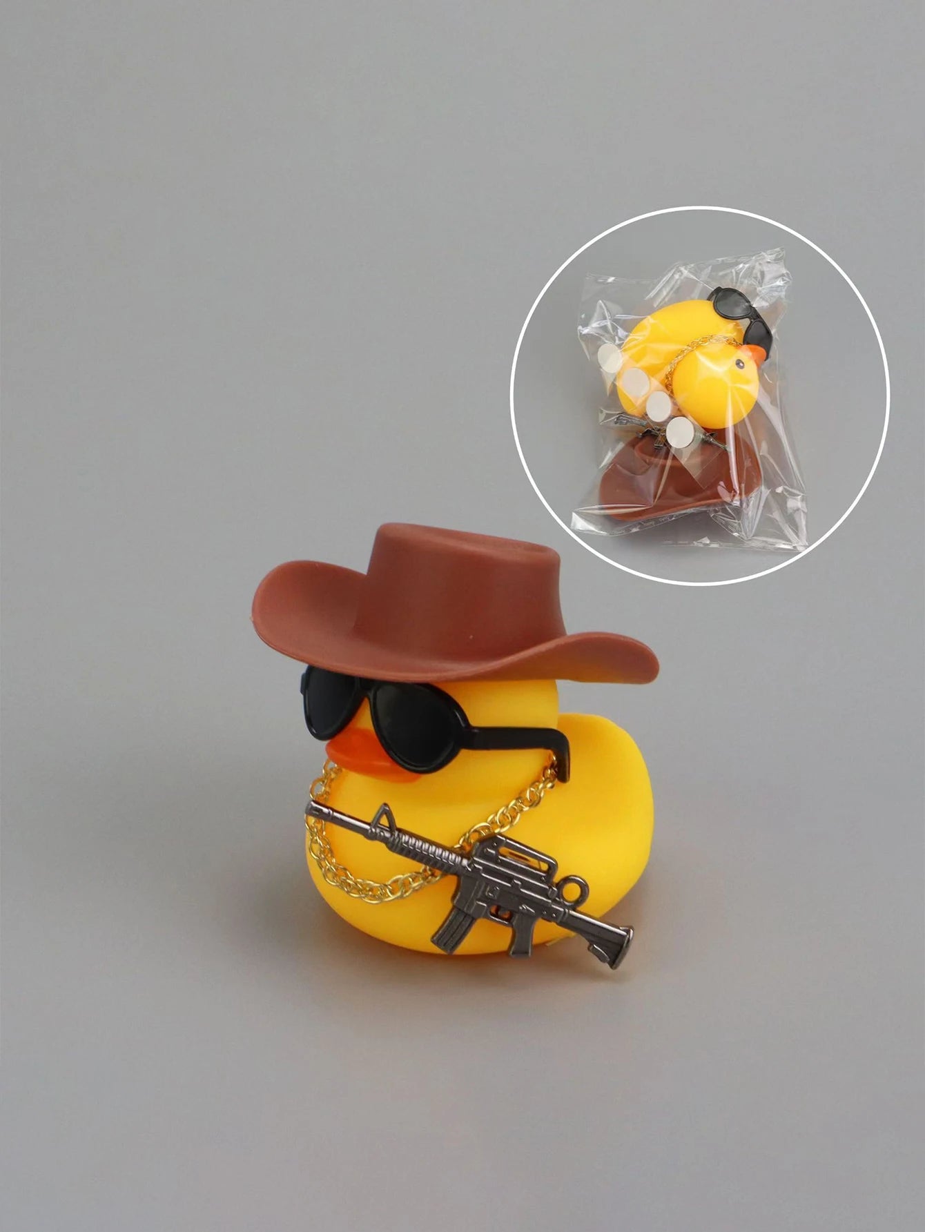Cute Cool Duck Shaped Car Interior Decorative Accessory Qme Orange