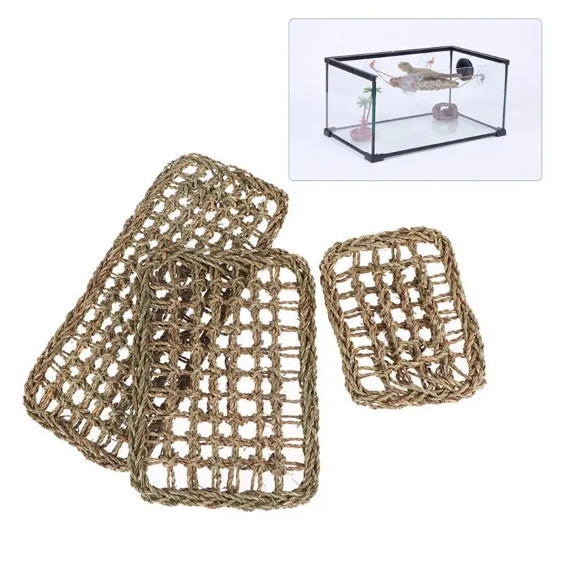 Lizard Lounger Hermit Crabs Geckos Bed Birds Reptile Mats Hammock Qme