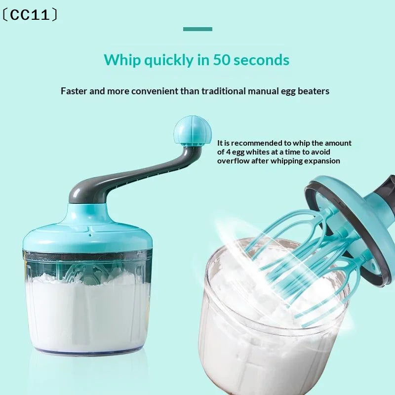 Multifunctional Manual Whisk Semi-automatic Egg White Cream Cake Hand Qme