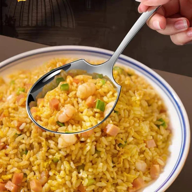 Stainless Steel Thickened Exquisite Large Spoon Qme