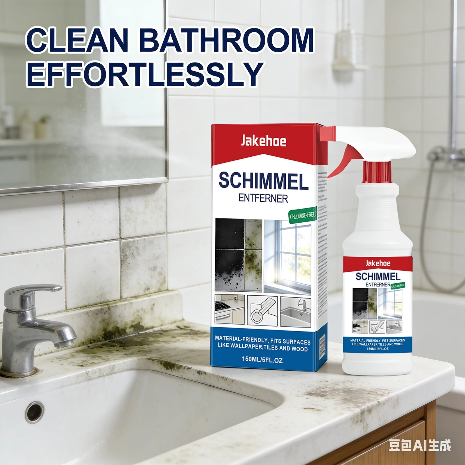 Household Mold Cleaning Spray Removing Mold Stains Reduce Odor Freshing Air Prevent Mold Growth Multi Functional Cleaning Agent Qme