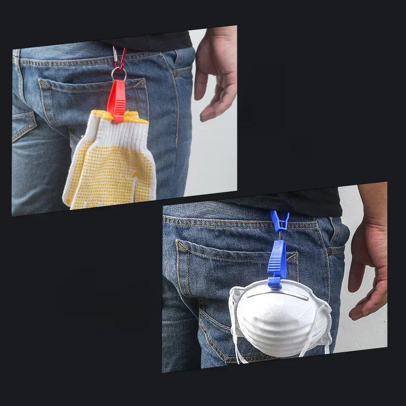 Plastic Glove Clip Hanger, Safety Glove Holder, Work Clamp for Working Gloves, Safety Work Gloves Guard, 1pc Qme