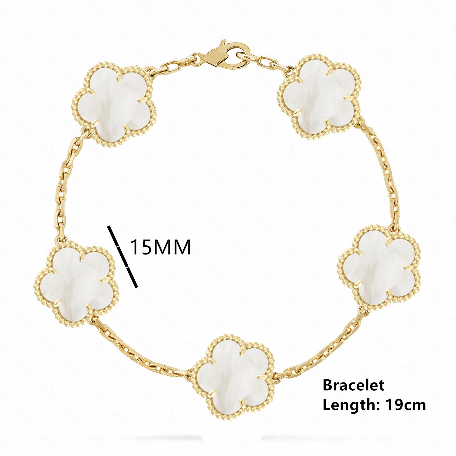 High-quality Copper Plated 18k Gold Five-leaf Clover Necklace Fashion