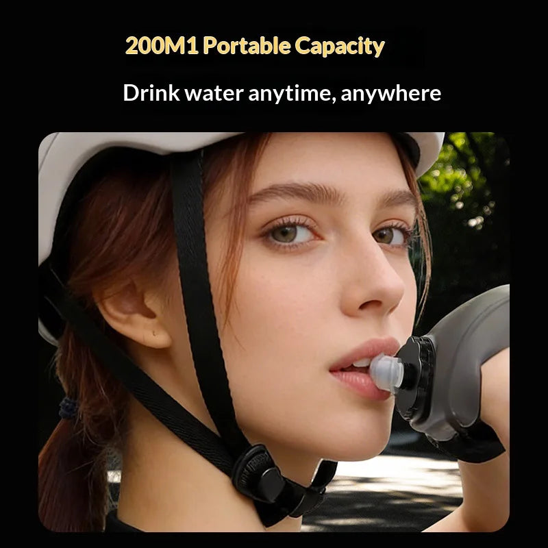Hands-free Wrist Water Bottle Leak-proof Food Grade Silicone Cup Qme