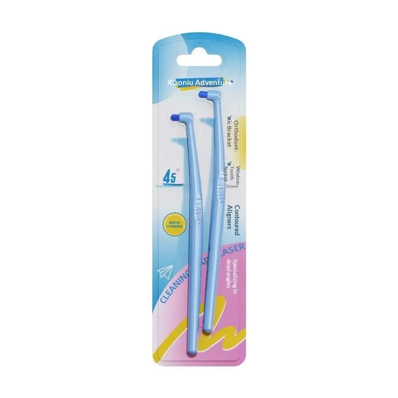 Small-head Interdental Brush Single Bundle Soft Bristles Deep Oral Qme Blue