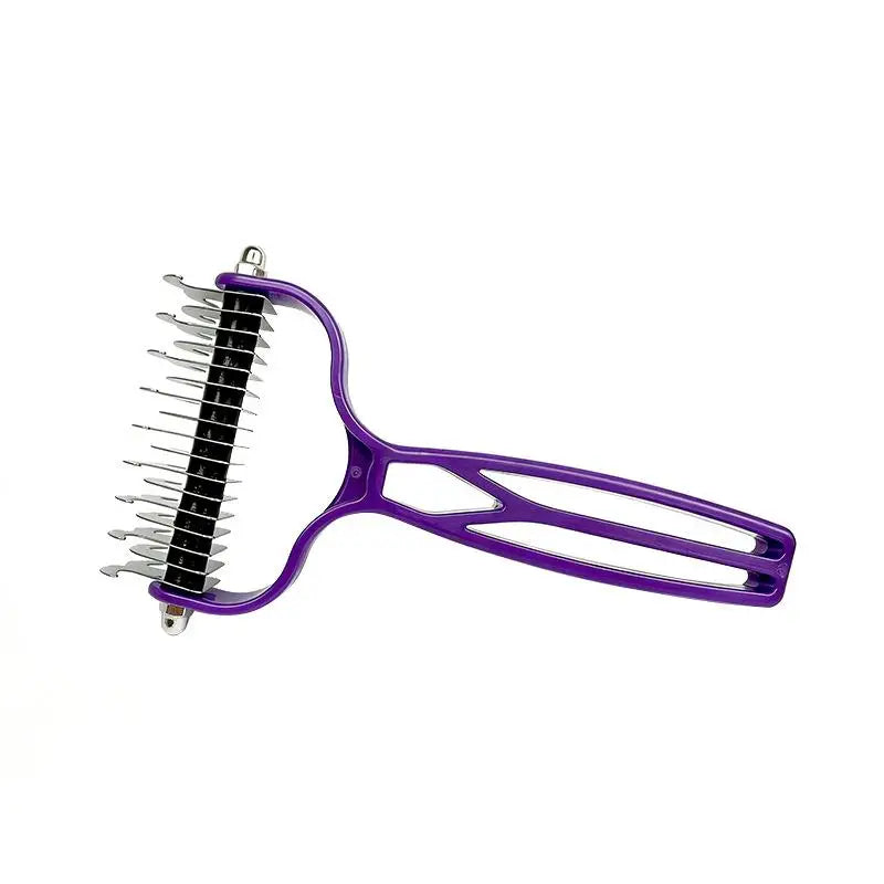 Pet Knot Removing Comb Double Sided Stainless Steel Hair Remover Dog Qme A2
