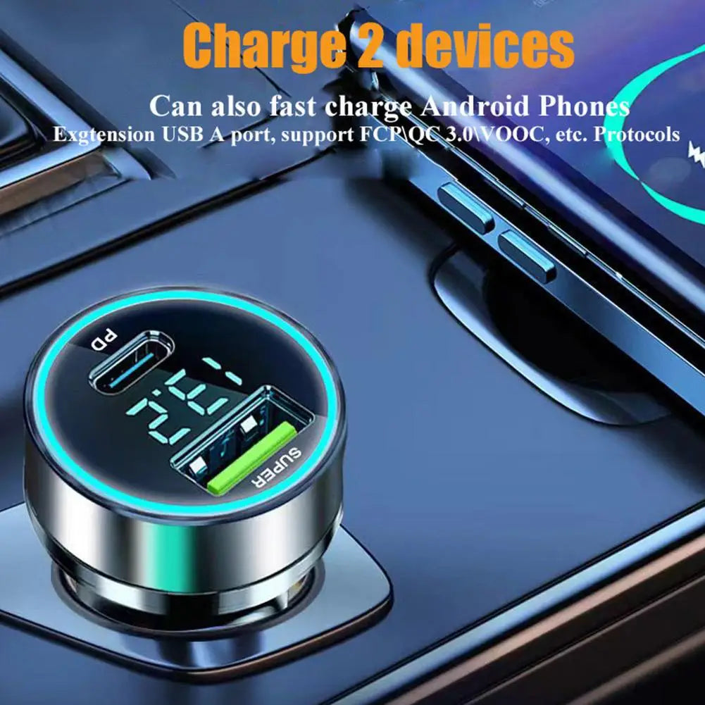 NEW PD 20W Car Charger Super Fast Charge Adapter Type C USB 120W Portable For IPhone 14 Pro Max 13 12 11 IPad Airpods OnePlus Qme