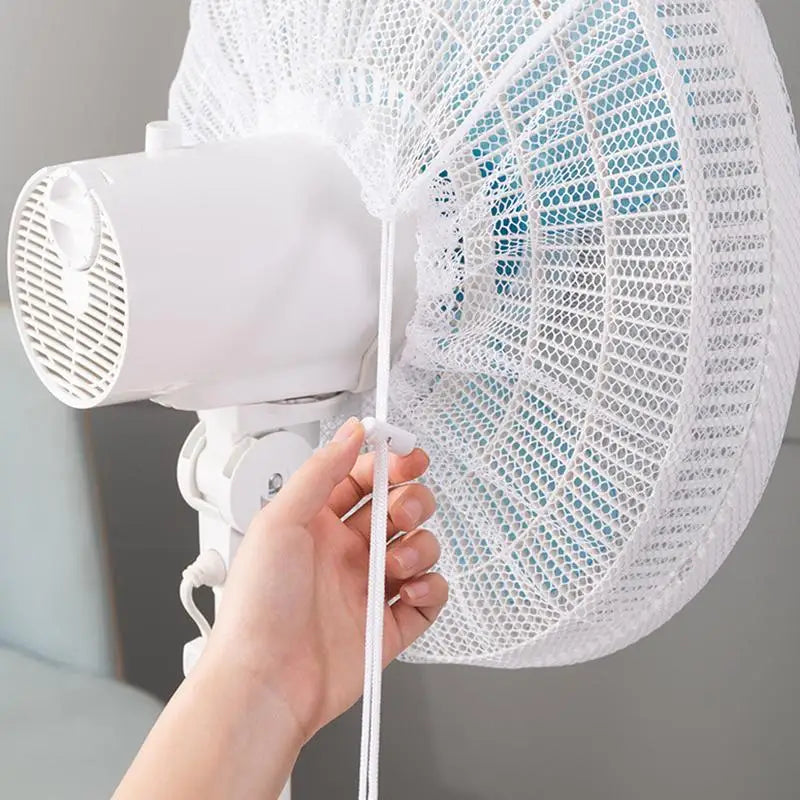 Mesh Fan Cover With Drawstring Fan Dust Cover Safety For Baby Finger Protector Kids Finger Guards Nylon Mesh Nets Summer Home. Qme