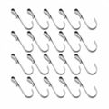5/10/20Pcs Rustproof J Shaped Metal Clip Hooks Multi-scene Hanging Hooks For Wire Racks Sink Grate Kitchen Office Storage Use Qme 20 PCS