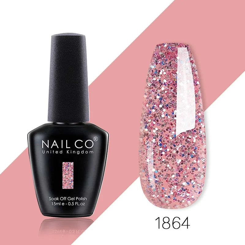 NAILCO 85 Colors Nail Gel UV LED Lacquer Manicure Varnish Hybrid Semi