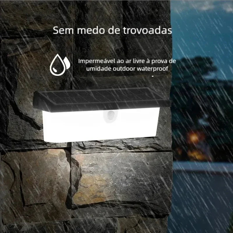 LED Motion Sensor Solar Lights Outdoor for Garden Outdoor Solar Lights Waterproof Solar Powered Led Outdoor Lighting Wall lamp Qme