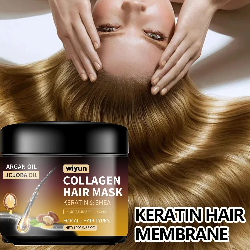Keratin Hair Mask Moisturizer Conditioner Soft Smooth Frizz Damaged Hair Care Repair Damaged Hair Restore Shine Mask Qme