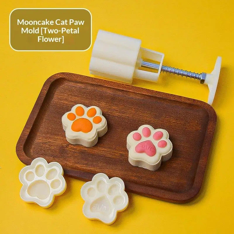 Mooncake Mold Plastic Hand Press Pastry Mung Bean Cake Model Qme 3